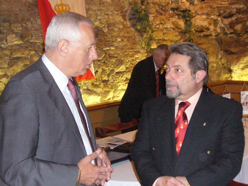 Sir Braun Gyula és HEH Sir José Manuel Costa da Veiga Cosmelli gróf
